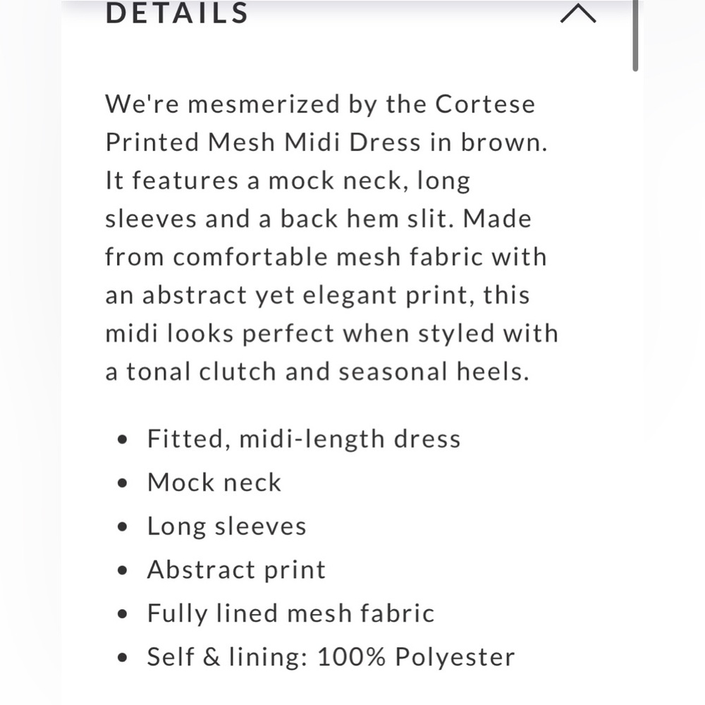 VICI Cortese print mesh fitted midi dress w/mock neckline,back split NEW RE $69 - Picture 9 of 11